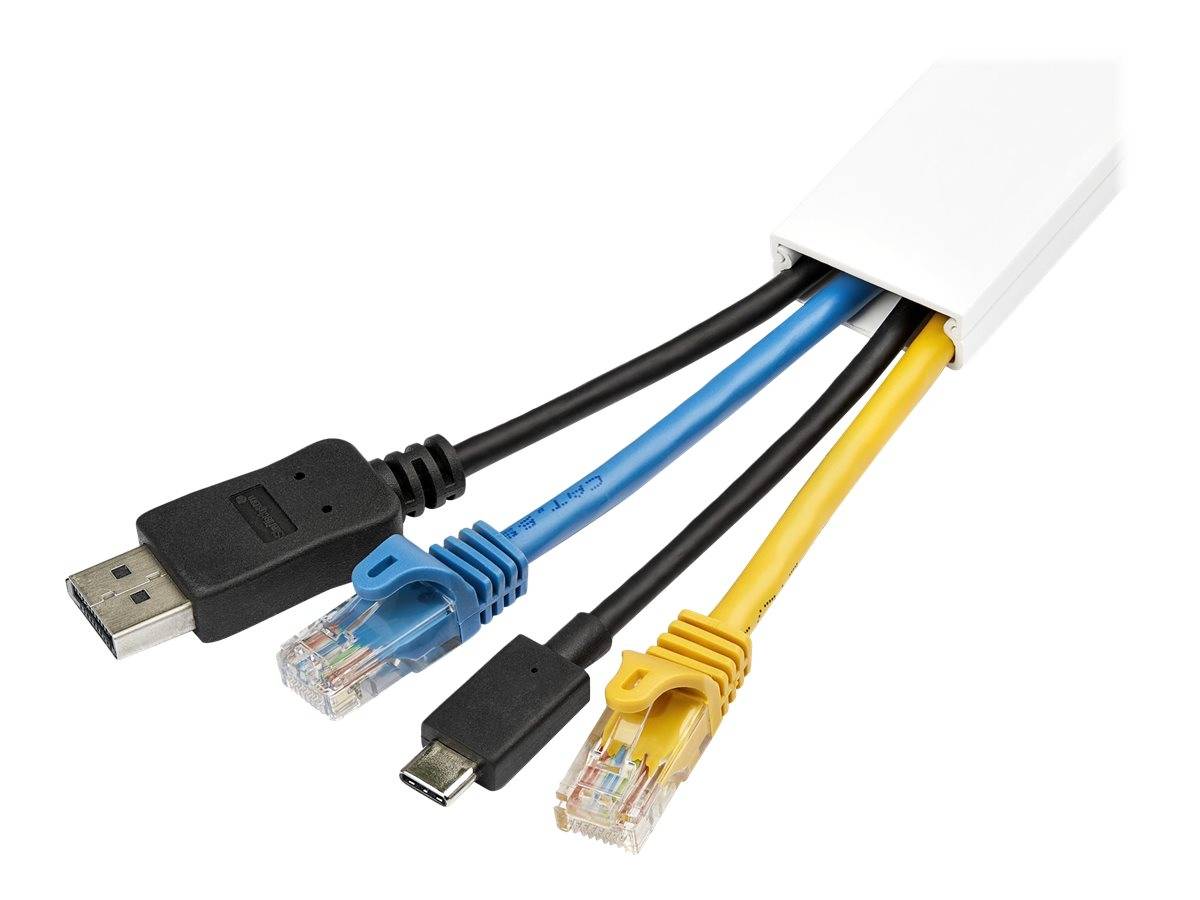 StarTech.com Solid Cable Management Raceway with Adhesive Tape & Cover, 1-1/4"(3-2