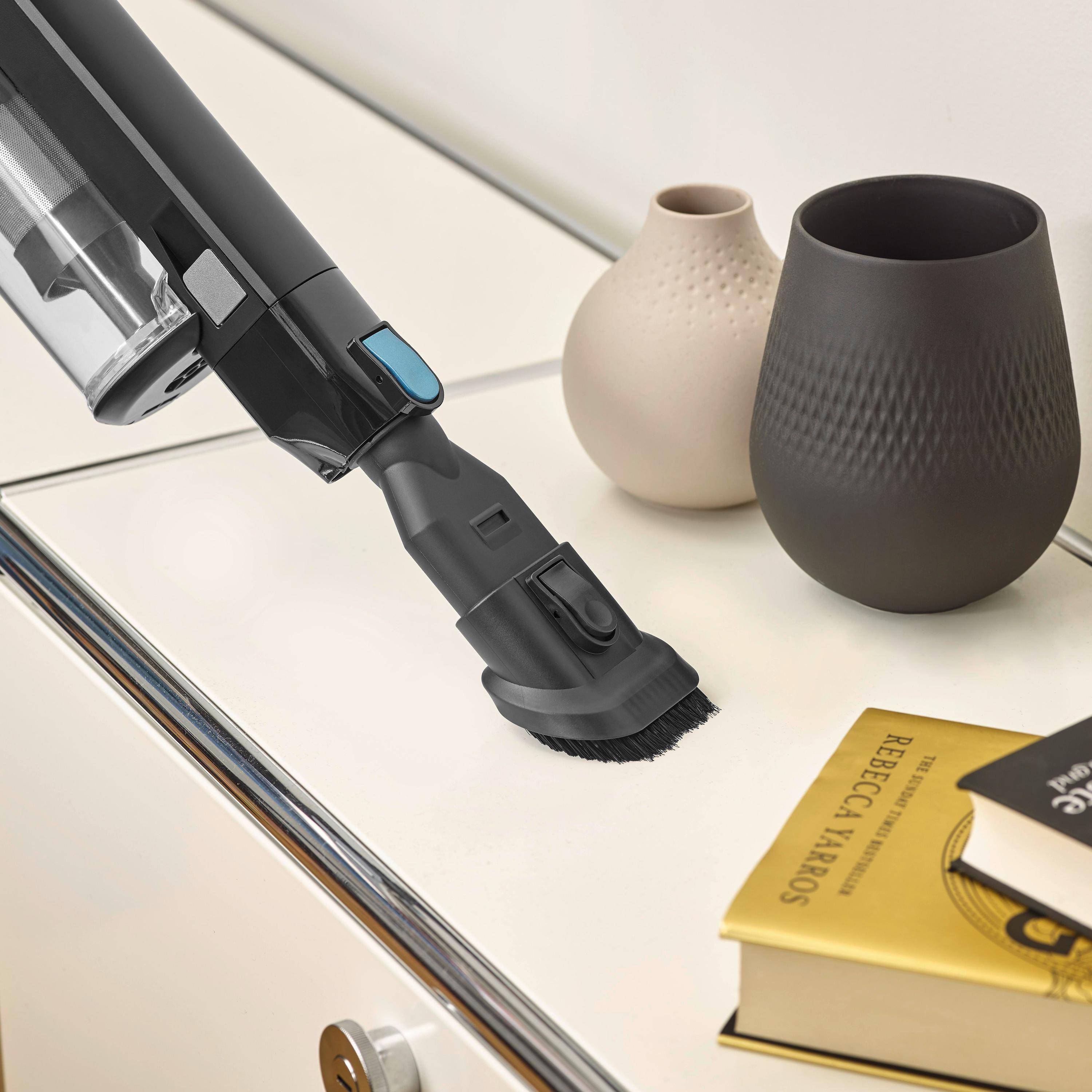 SEVERIN HV 7151, Stabstaubsauger, Beutellos, Schwarz, Blau, Silber, Rechteckig, Kunststoff, Trocken-3