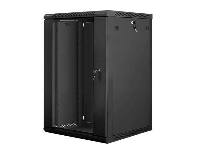 rack WF01-6618-10B 18U 901mm 600mm 600 mm wall-mounted Glass 19 Inch black-0