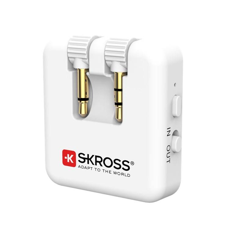 Skross Wireless Audio-Adapter Bluetooth-Adapter mit 2x 3,5-mm-Klinkensteckern: 1x mono, 1x stereo-2
