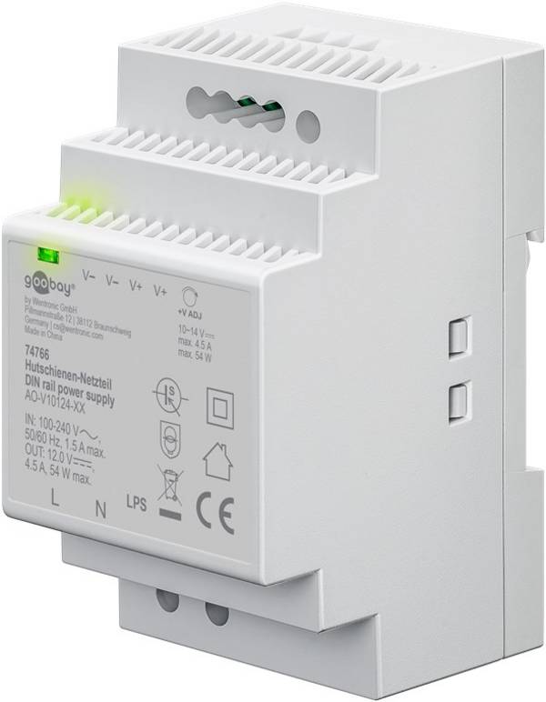 Hutschienen-Netzteil DIN-Rail DC 4.5 A - PC-/Server Netzteil - 54 W