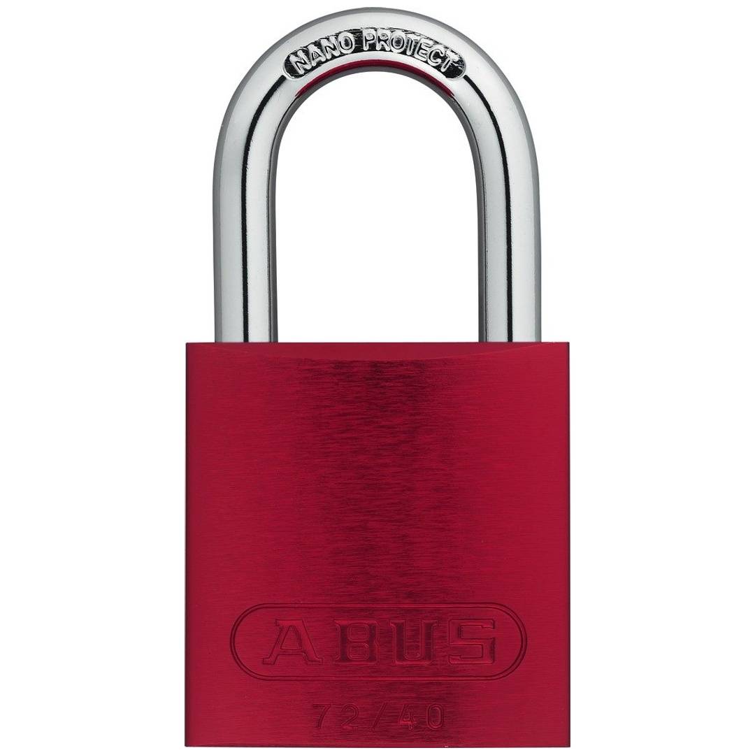 ABUS Vorhangschloss Aluminium 72/40 rot vs. einseitig neutral-0