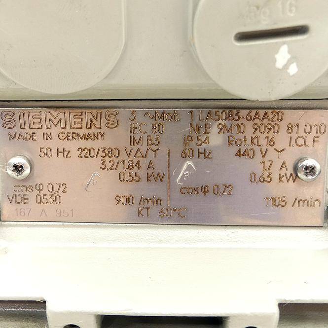 Siemens 3-Phasen-Motor 1 LA5083-6AA20 (9 M10 9090 81 010)-1