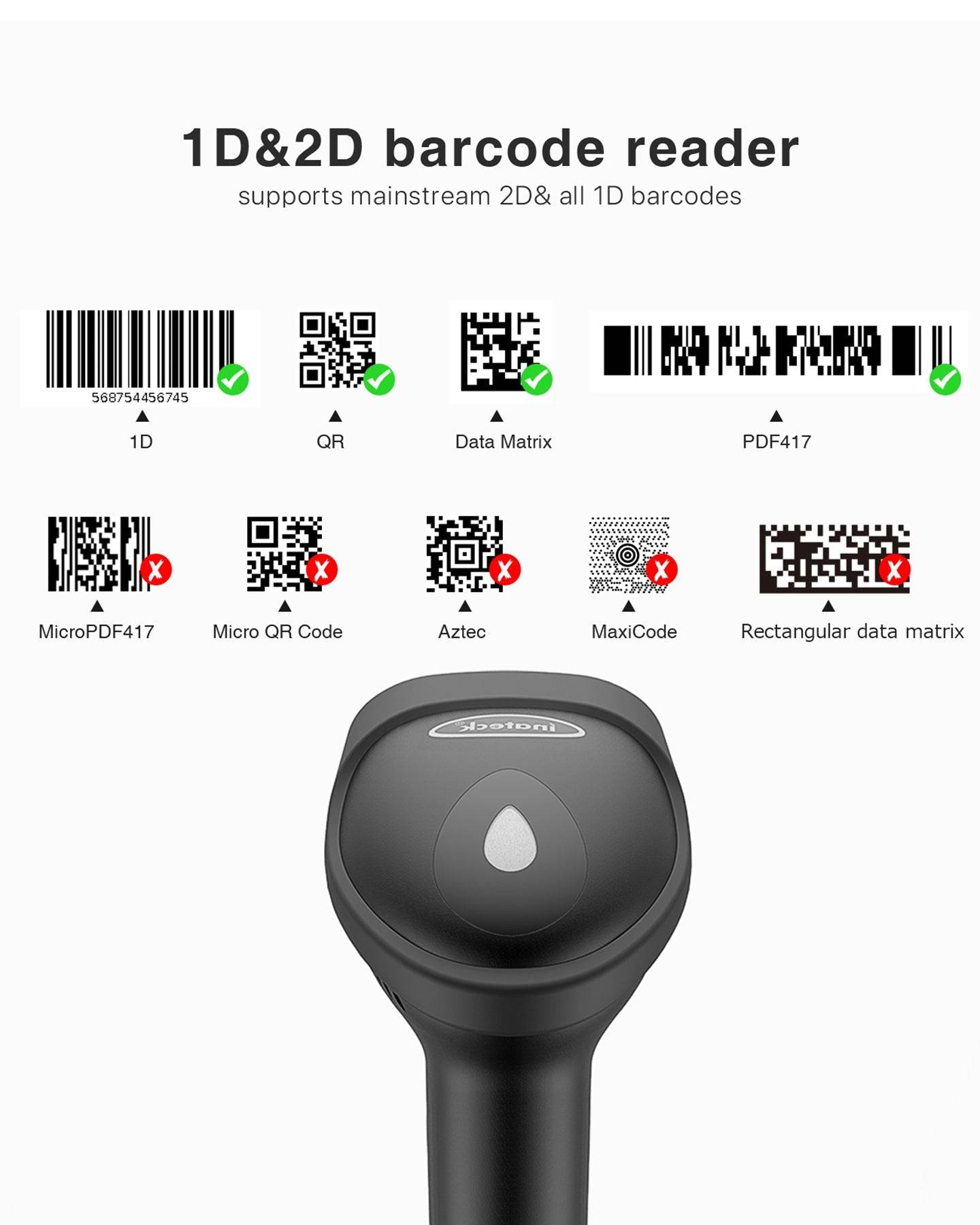 Inateck BCST-50 - Barcode-Scanner - Handgerät-1