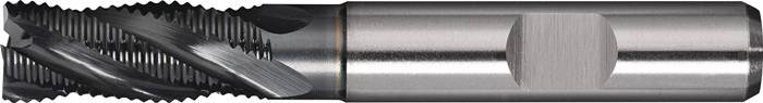 Schaftfräser DIN 844 Typ HR D.6mm HSS-Co PM ALCRONA Weldon Z.4 kurz TECWERK
