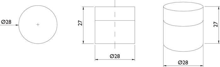 Ersatz-Puffer Gum.schwarz L.12mm TECWERK-2
