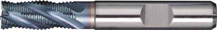 Schaftfräser DIN 844 Typ HR D.12mm Einsatz-L.36mm HSS-Co5 TiCN Weldon TW-0