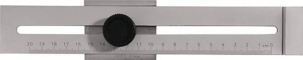 Streichmaß 200mm m.flachem Schieber INOX TECWERK