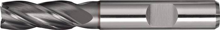 Schaftfräser DIN 844 TypN D.14mm HSS-Co8 TiCN Weldon Z.4 kurz TECWERK-0
