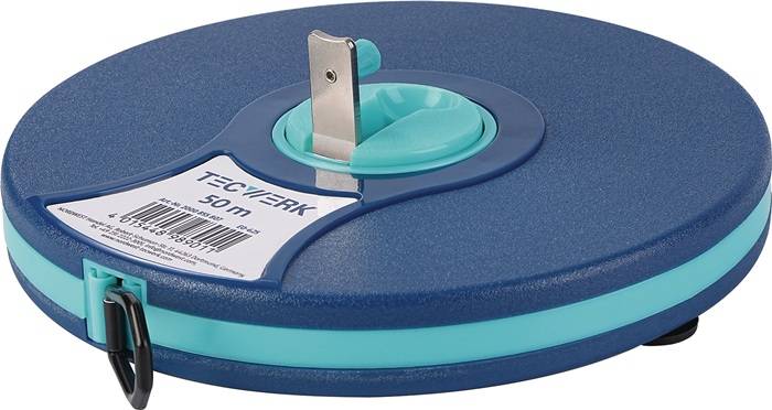 Kapselbandmaß L.50m Bandbr.13mm 2 mm/cm EG II ABS Nylon-Fiber TECWERK-1
