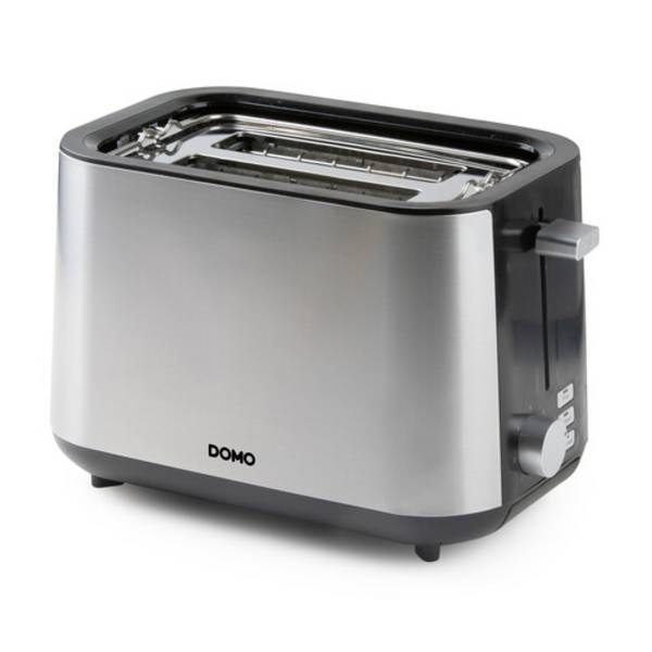DO966T Domo Toaster Edelstahl 7 Stufen mit eingebautem Brötchenaufsatz