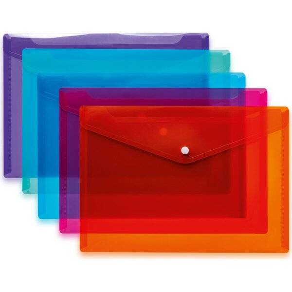 Sort. Brieftaschen DIN A4 PP Trendfarben-0