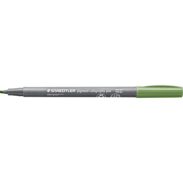 Pigment calligraphy pen olivgrün