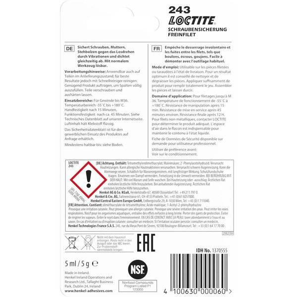 Schraubensicherung Mittelf. Loctite 5ml-0