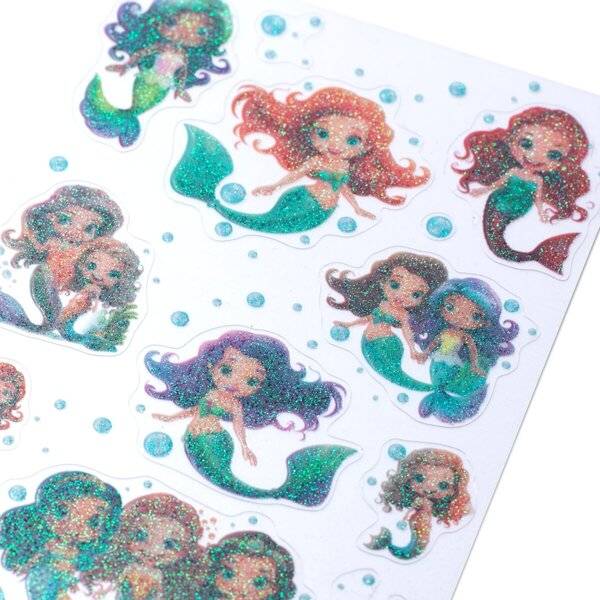 Schmucketikett MAGIC Mermaid Folie beglimmert 1 Bl 1 Pack-0