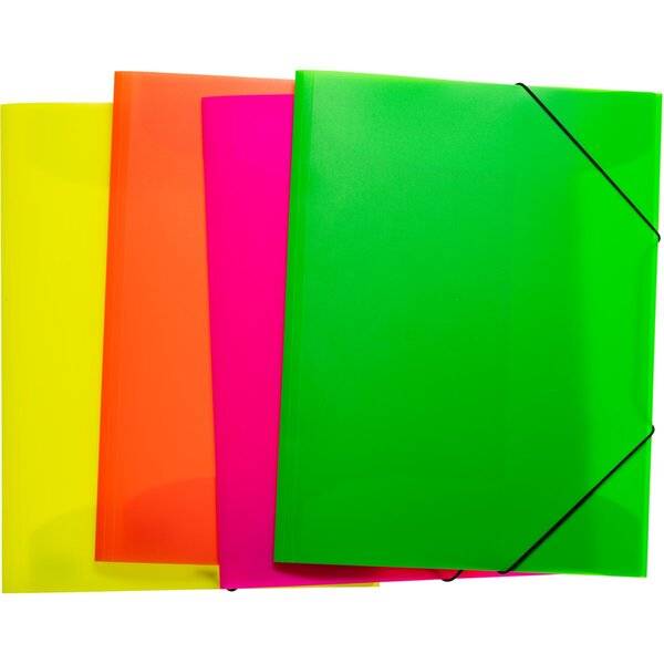 Sammelmappe A3 PP Neon 12 Stück sortiert