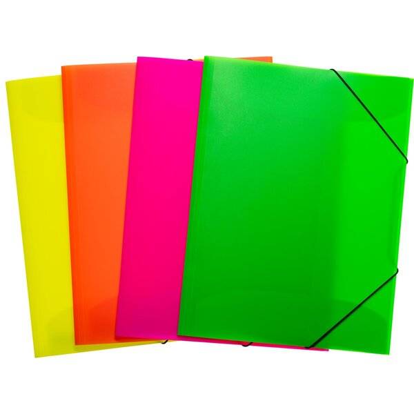 Sammelmappe A3 PP Neon 12 Stück sortiert-1