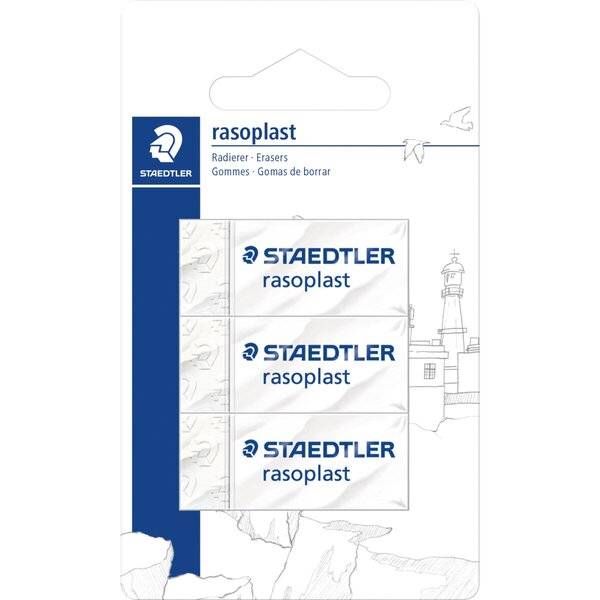 Radierer rasoplast 3x Blisterkarte-0