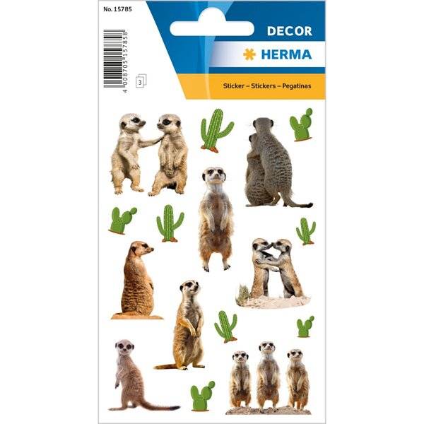 Schmucketikett DECOR Erdmännchen-1