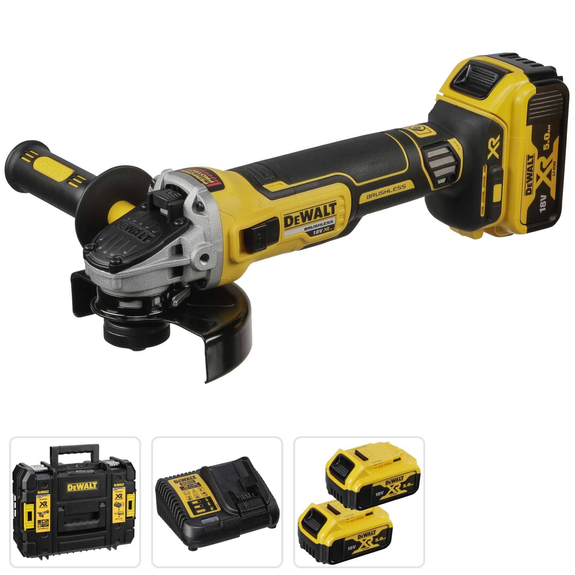 DeWalt DCG405P3-QW Akku-Winkelschleifer-0