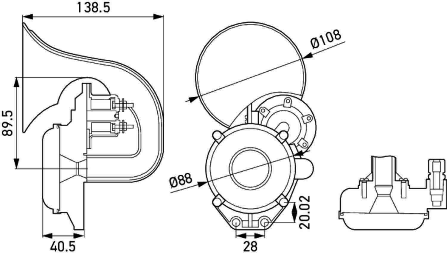 HELLA 3PA 013 410-041 Fanfare-2