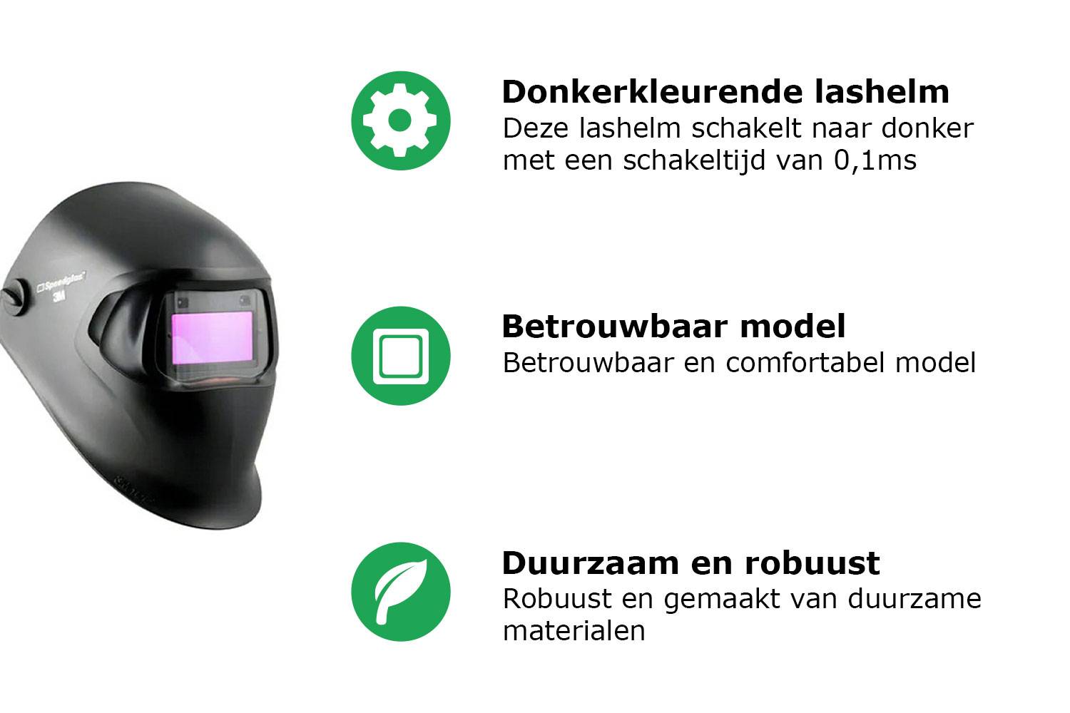 Schweißmaske 3M™ Speedglas™ 100 751114 Farbe schwarz Typ 3M™ Speedglas™ 100 Sichtfeld 44 x 93 mm 3M-Nr H751114-2