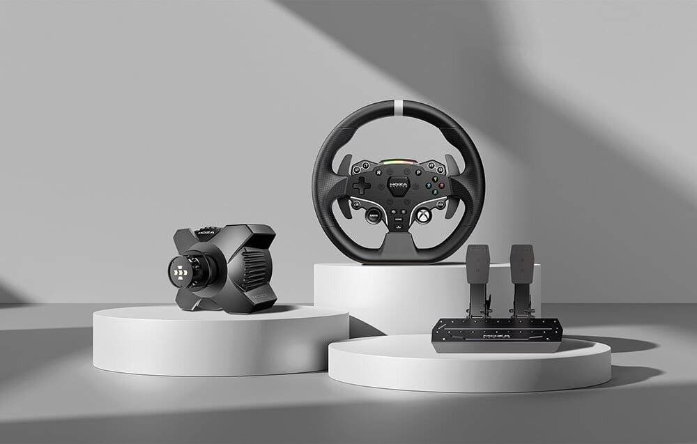 Symbolbild für Moza Racing RS053, Lenkrad + Pedale, PC, Xbox One, Xbox Series S, Xbox Series X, Home button, 360°, Direkter Antrieb,
