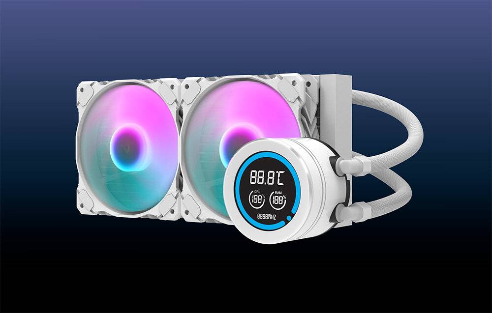 Darkflash Computer Radiator DN-D240 WEISS-1