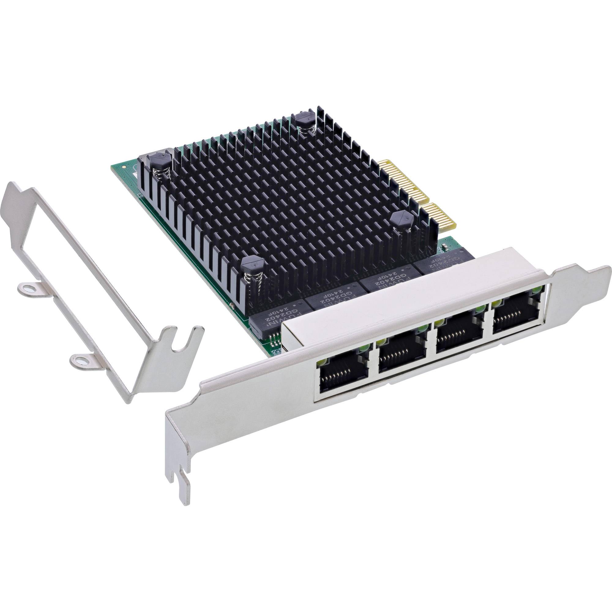 InLine® Quad Netzwerkkarte, PCIe x4, 4-Port RJ45 2,5Gb/s, inkl. low profile-0