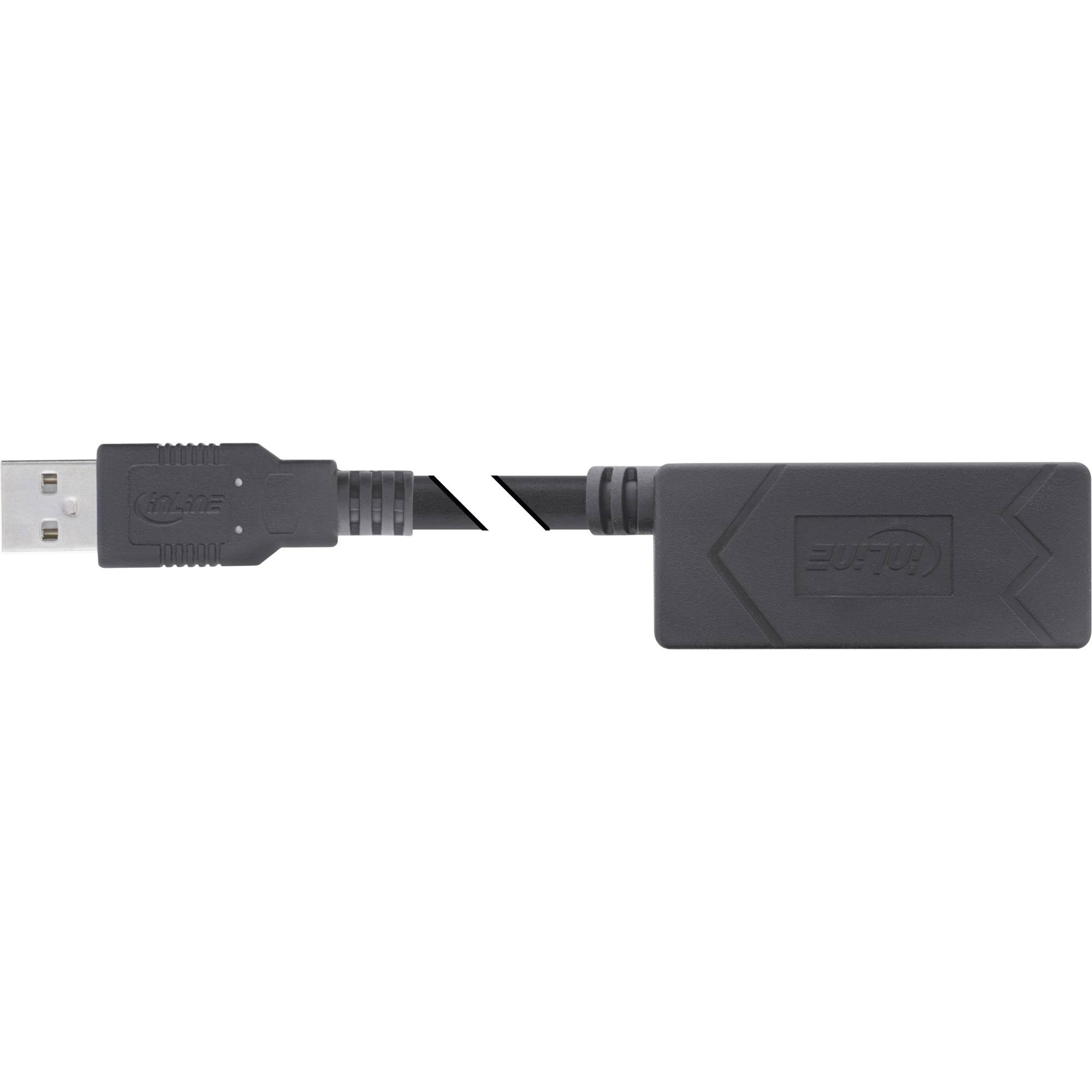 InLine® USB 2.0 Aktiv-Verlängerung, USB-A Stecker/Buchse, 5m-3