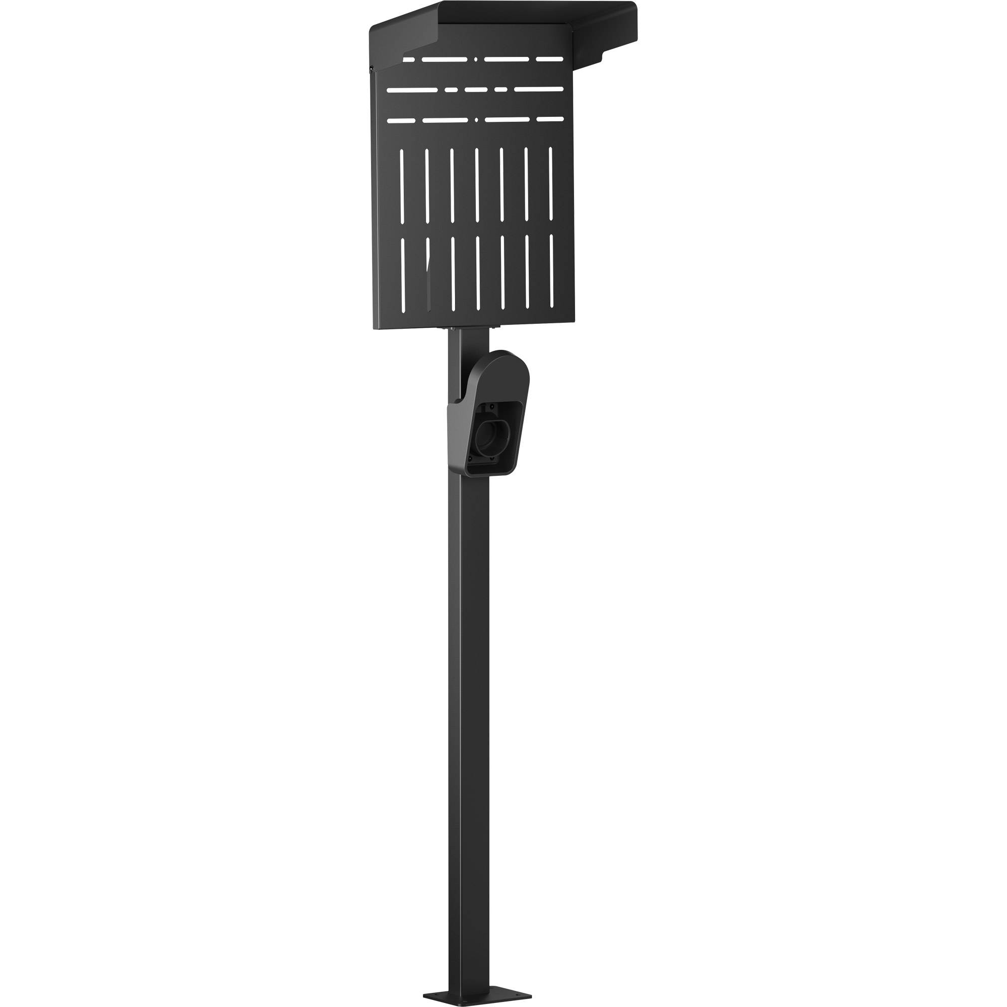 InLine® Universal Wallbox-Standfuß XL mit EV-Ladekabel Halterung, schwarz-0