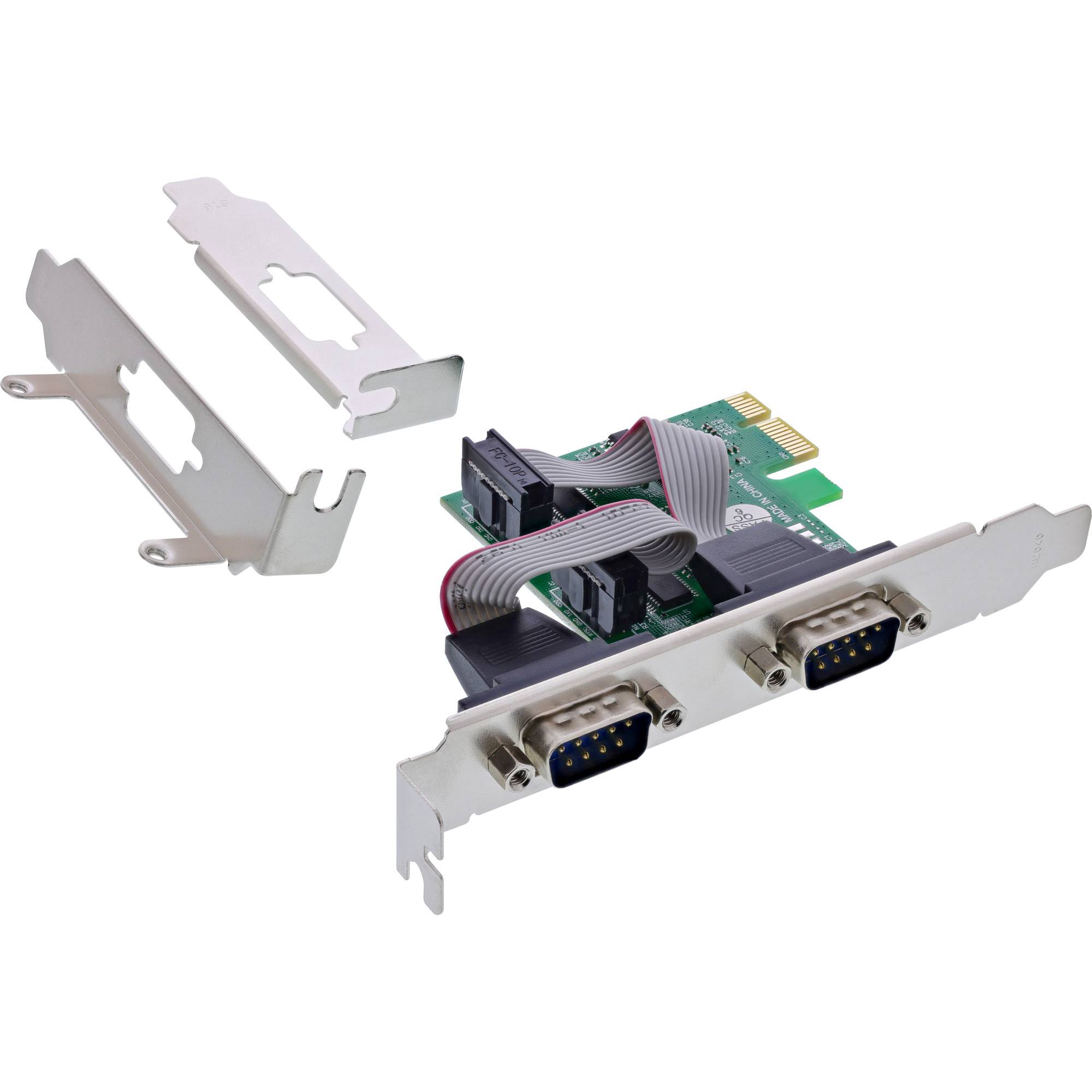 InLine® Schnittstellenkarte, 2x Seriell RS-232, PCIe, AX99100, Low-Profile-0