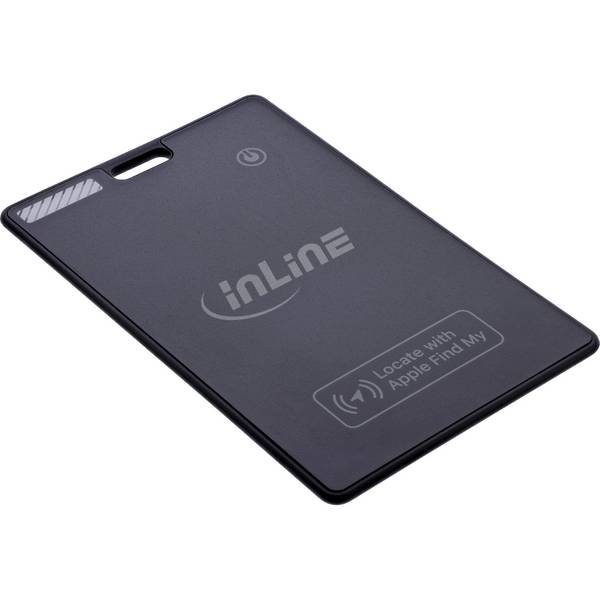 InLine® Wallet Finder, smarte Karte für die Geldbörse, Qi-Aufladung,100mAh, IPX5 Eingabe / DAC