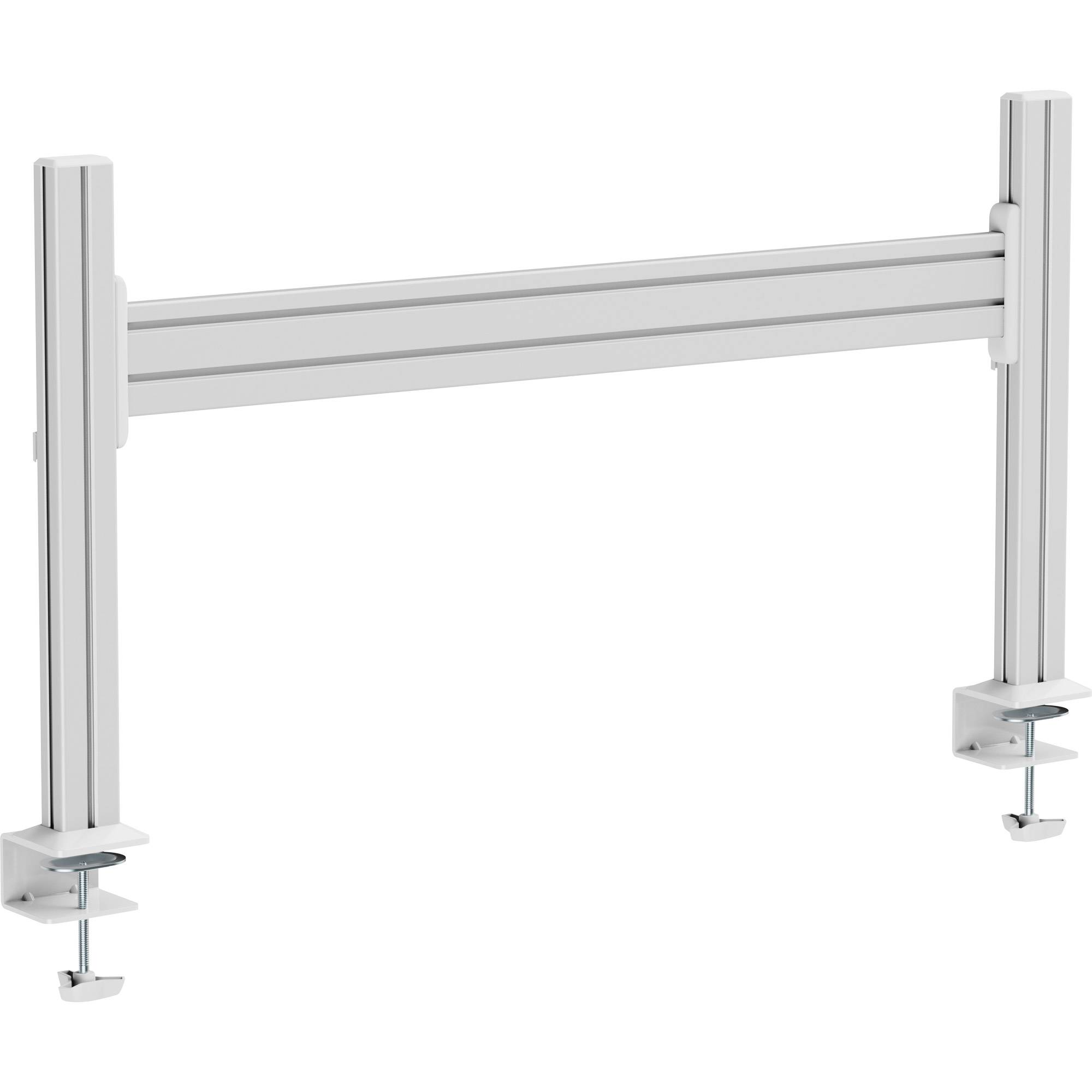 InLine® Slatwall Tischhalterung, Aluminium Panel 1 m, inkl. 2 Stützen 0,43 m-0