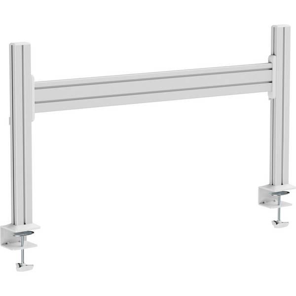 InLine® Slatwall Tischhalterung, Aluminium Panel 1 m, inkl. 2 Stützen 0,43 m