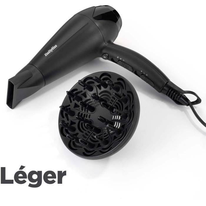 BaByliss Power Dry 2100, Gleichstrom, Schwarz, Einfarbig, 1,95 m, China, 2100 W-3