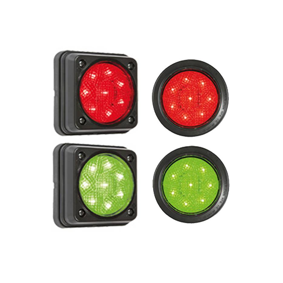 LED Ampelkombination rot/grün, LED -Technik in 24V-1
