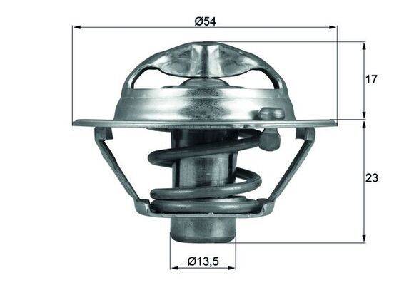 Thermostat Kühlmittel Temp 82 °C mit Dichtung MAHLE für u.a. HYUNDAI i30-1