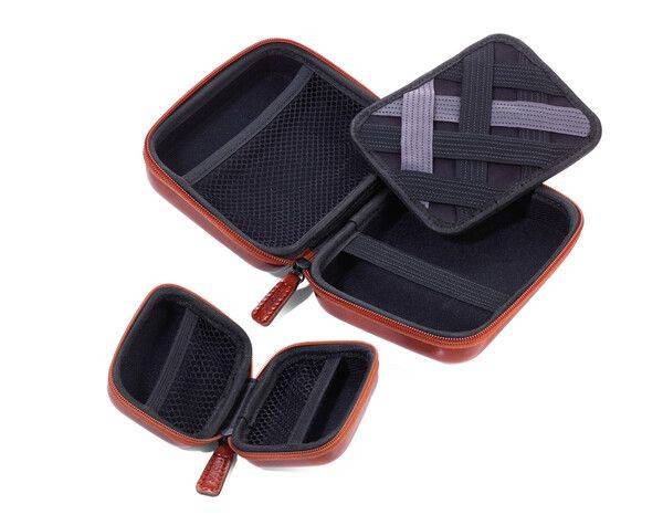Troika ONPACK, Kunstleder, Samt, Braun, 2 Taschen, Reißverschluss, 130 mm, 160 mm-3