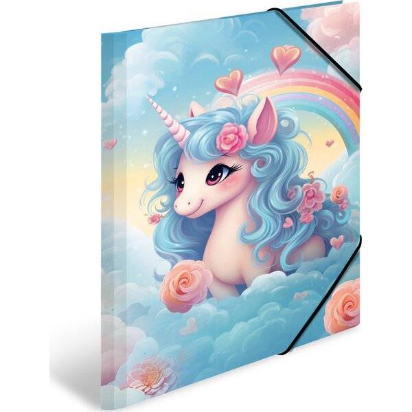 HERMA - Sammelmappen A3 Karton Happy Unicorns - Bürokleinmaterial-1