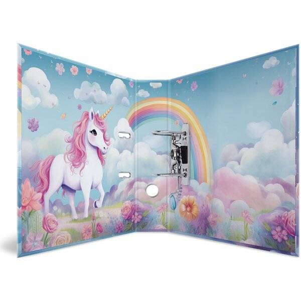 HERMA - Ordner A4 Karton Happy Unicorns - Bürokleinmaterial-0