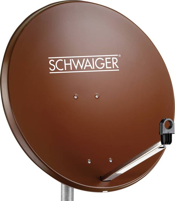 Schwaiger SPI996.2 SAT Antenne 80 cm Reflektormaterial: Stahl Ziegel-Rot