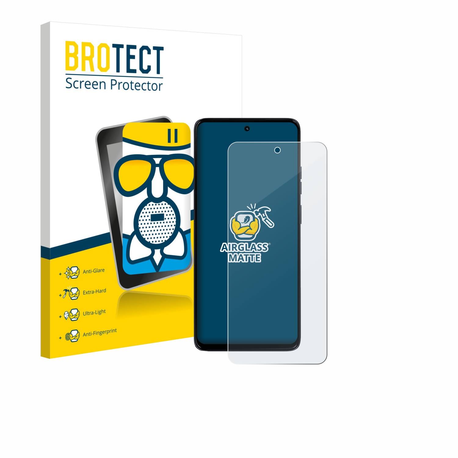 BROTECT Entspiegelungs Schutzglas für Motorola Moto G56 Schutzfolie Panzer Folie Glas Display Schutz matt-0