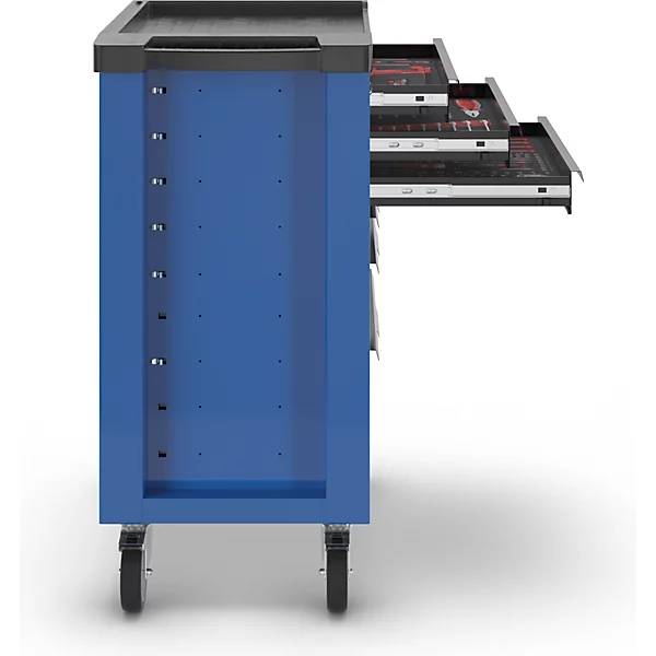 Werkzeugwagen mit 6 Schubladen HxBxT 977 x 708 x 459 mm enzianblau/schwarz. Simon Evers & CO. GmbH 82763649-2