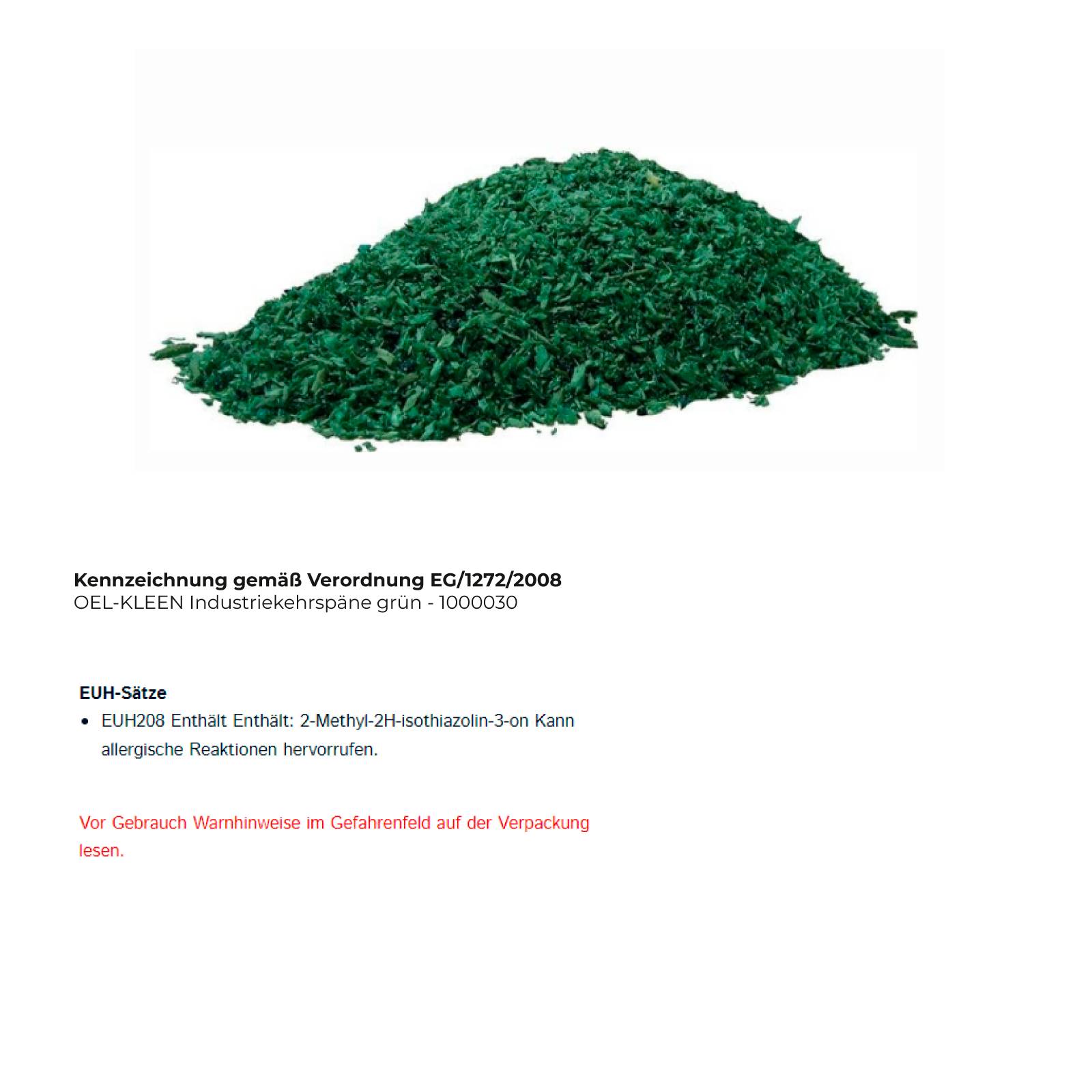 Industriekehrspäne grün 25kg Krt.OEL-KLEEN-1