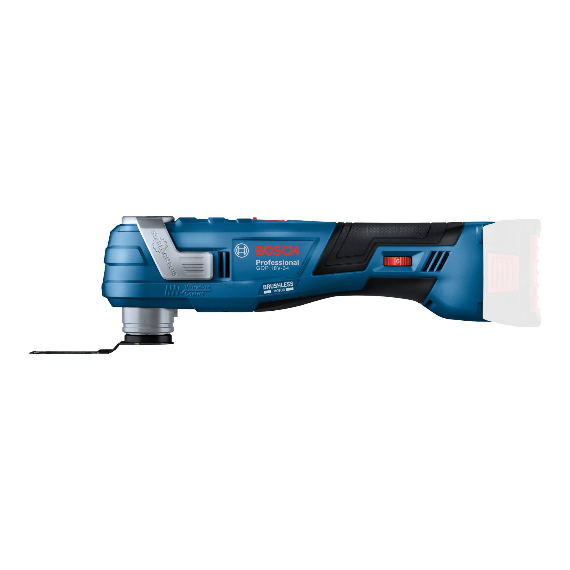 Bosch GOP 18V-34 Professional Akku Multi Cutter 18 V Starlock Plus + 2x Akku 5,0 Ah + Ladegerät-2