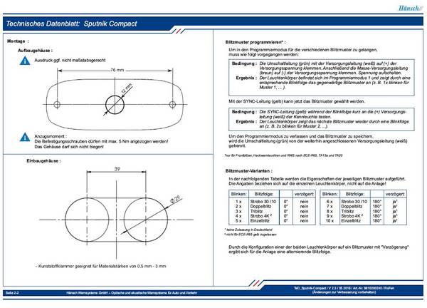 Sputnik Compact, 2 Stück LED Blitzmodule im Set