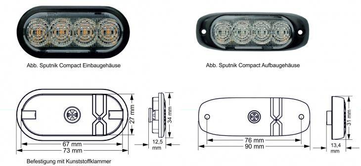 Sputnik Compact, 2 Stück LED Blitzmodule im Set-3