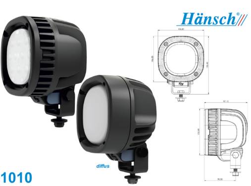 Hänsch LED Arbeitsscheinwerfer, Modell 1010, Extra Allrounder