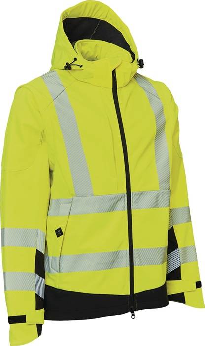 Warnschutz Softshelljacke VISIBLE XTREME Gr.L warngelb/schwarz ELKA RAINWEAR-0